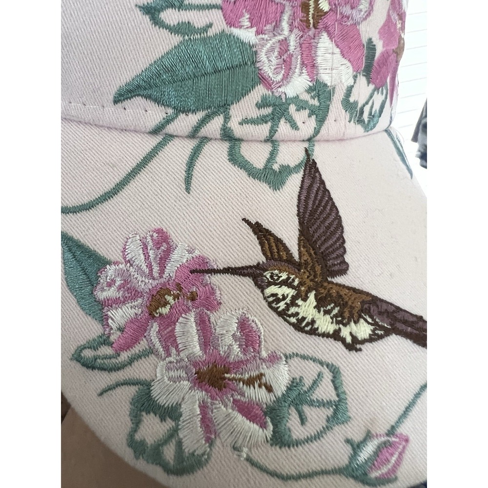 Polar Graphics USA Hummingbird Embroidered Cap with Pink Strapback - Picture 12 of 12